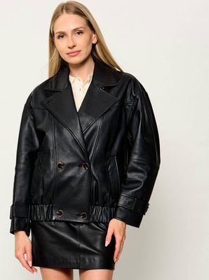 Kurtka damska rockowa Marella SPORT ze sklepu: Gomez Fashion Store w kategorii: Kurtki damskie - zdjęcie 874714-BD9-10338_MR264W000017004