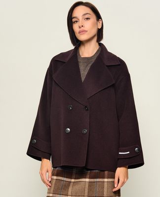 Płaszcz damski casual Marella ze sklepu: Gomez Fashion Store w kategorii: Płaszcze damskie - zdjęcie 874714-BD9-10338_MA264W000007003