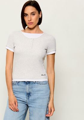Bluzka damska Guess Jeans ze sklepu: Gomez Fashion Store w kategorii: Bluzki damskie - zdjęcie 874714-BD9-10338_GE264W000019R38