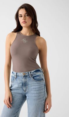 Bluzka damska casual letnia Guess ze sklepu: Gomez Fashion Store w kategorii: Bluzki damskie - zdjęcie 874714-BD9-10338_GJ264W00000410E