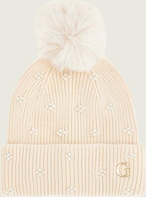Czapka zimowa damska Guess ze sklepu: Gomez Fashion Store w kategorii: Czapki zimowe damskie - zdjęcie 874714-BD9-10338_GU265W000008148
