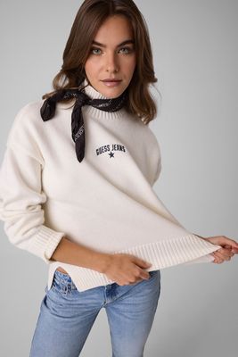 Sweter damski zimowy Guess Jeans ze sklepu: Gomez Fashion Store w kategorii: Swetry damskie - zdjęcie 874714-BD9-10338_GE265W000017L60