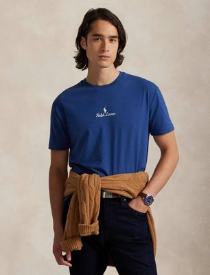 T-shirt męski na wiosnę Polo Ralph Lauren ze sklepu: Gomez Fashion Store w kategorii: T-shirty męskie - zdjęcie 874714-BD9-10338_PR262M000313EYA