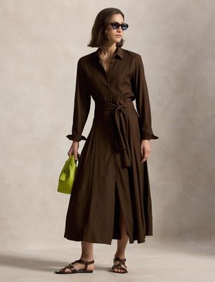 Sukienka jesienna koszulowa Polo Ralph Lauren ze sklepu: Gomez Fashion Store w kategorii: Sukienki - zdjęcie 874714-BD9-10338_PR262W000113I63
