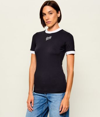 Bluzka damska casual Guess ze sklepu: Gomez Fashion Store w kategorii: Bluzki damskie - zdjęcie 874714-BD9-10338_GJ265W000027058