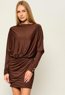 Sukienka dopasowana na jesień Guess ze sklepu: Gomez Fashion Store w kategorii: Sukienki - zdjęcie 874714-BD9-10338_GJ265W000034I17