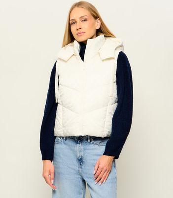 Kamizelka damska jesienna casual Guess ze sklepu: Gomez Fashion Store w kategorii: Kamizelki damskie - zdjęcie 874714-BD9-10338_GJ265W000054H47