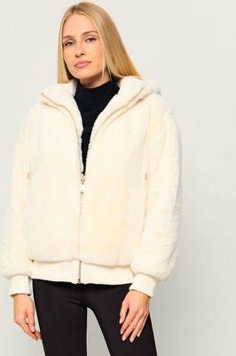 Futro damskie jesienne Guess ze sklepu: Gomez Fashion Store w kategorii: Futra damskie - zdjęcie 874714-BD9-10338_GJ265W000063H47