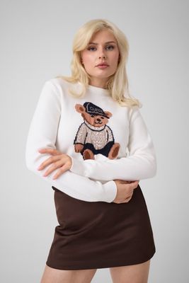 Sweter damski casual Guess ze sklepu: Gomez Fashion Store w kategorii: Swetry damskie - zdjęcie 874714-BD9-10338_GJ265W000079H47