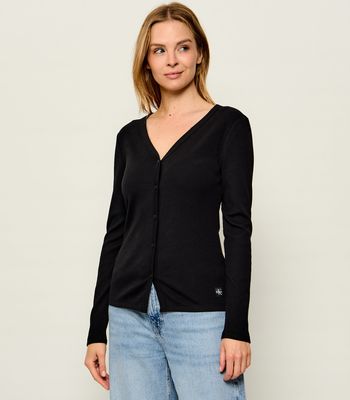 Bluzka damska Calvin Klein Jeans ze sklepu: Gomez Fashion Store w kategorii: Bluzki damskie - zdjęcie 874714-BD9-10338_CJ265W000076C64