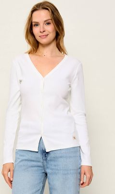 Bluzka damska casual Calvin Klein Jeans ze sklepu: Gomez Fashion Store w kategorii: Bluzki damskie - zdjęcie 874714-BD9-10338_CJ265W000076210