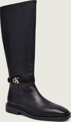 Calvin Klein - Kozaki damskie na zimę ze sklepu: Gomez Fashion Store w kategorii: Kozaki damskie - zdjęcie 874714-BD9-10338_CK265W000077213