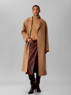 Płaszcz damski casual Calvin Klein ze sklepu: Gomez Fashion Store w kategorii: Płaszcze damskie