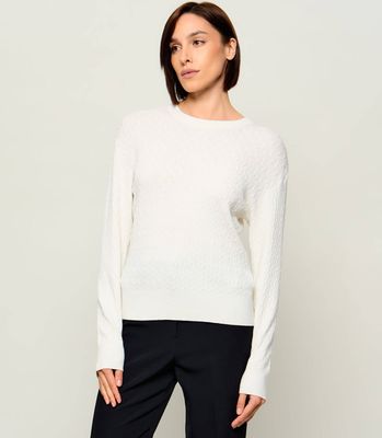 Sweter damski Calvin Klein ze sklepu: Gomez Fashion Store w kategorii: Swetry damskie - zdjęcie 874714-BD9-10338_CK265W000105C91