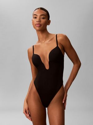 Calvin Klein Underwear - Body damskie w stylu klasycznym bez wzorów ze sklepu: Gomez Fashion Store w kategorii: Body damskie - zdjęcie 874714-BD9-10338_CU265W000019A55