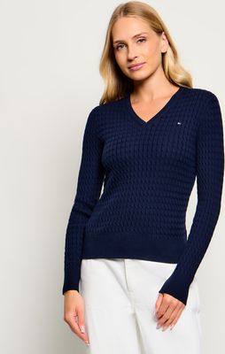 Sweter damski Tommy Hilfiger ze sklepu: Gomez Fashion Store w kategorii: Swetry damskie - zdjęcie 874714-BD9-10338_TH265W000003F71