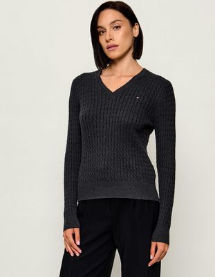 Sweter damski casualowy Tommy Hilfiger ze sklepu: Gomez Fashion Store w kategorii: Swetry damskie - zdjęcie 874714-BD9-10338_TH265W000003O47