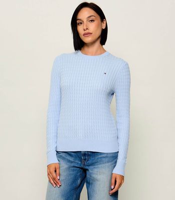 Sweter damski casual Tommy Hilfiger ze sklepu: Gomez Fashion Store w kategorii: Swetry damskie - zdjęcie 874714-BD9-10338_TH265W000004G36