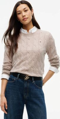Sweter damski casualowy na zimę Tommy Hilfiger ze sklepu: Gomez Fashion Store w kategorii: Swetry damskie