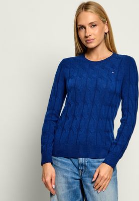 Sweter damski na zimę casual Tommy Hilfiger ze sklepu: Gomez Fashion Store w kategorii: Swetry damskie - zdjęcie 874714-BD9-10338_TH265W000025ZB6