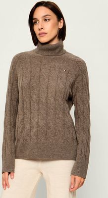 Sweter damski casual Tommy Hilfiger ze sklepu: Gomez Fashion Store w kategorii: Swetry damskie - zdjęcie 874714-BD9-10338_TH265W000045117