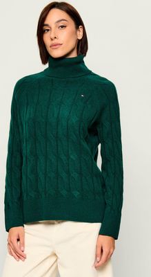 Sweter damski casual Tommy Hilfiger ze sklepu: Gomez Fashion Store w kategorii: Swetry damskie - zdjęcie 874714-BD9-10338_TH265W000045L62