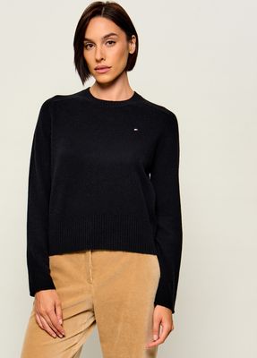 Sweter damski casual Tommy Hilfiger ze sklepu: Gomez Fashion Store w kategorii: Swetry damskie - zdjęcie 874714-BD9-10338_TH265W000048D12