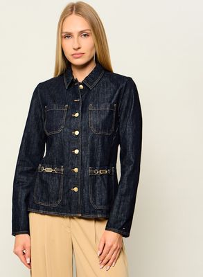 Kurtka damska na wiosnę Tommy Hilfiger ze sklepu: Gomez Fashion Store w kategorii: Kurtki damskie - zdjęcie 874714-BD9-10338_TH265W000050J39