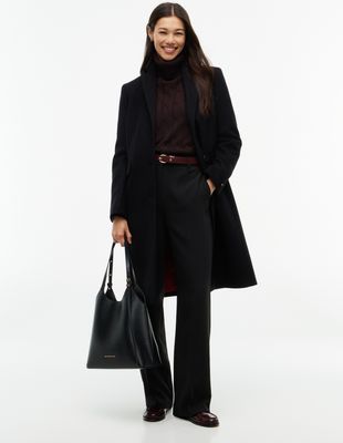 Płaszcz damski casualowy Tommy Hilfiger ze sklepu: Gomez Fashion Store w kategorii: Płaszcze damskie - zdjęcie 874714-BD9-10338_TH265W000059D12