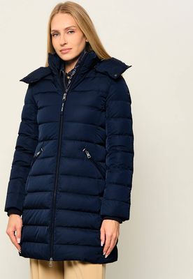 Płaszcz damski casual jesienny Tommy Hilfiger ze sklepu: Gomez Fashion Store w kategorii: Płaszcze damskie - zdjęcie 874714-BD9-10338_TH265W000060F71