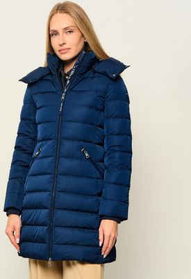Płaszcz damski casual jesienny Tommy Hilfiger ze sklepu: Gomez Fashion Store w kategorii: Płaszcze damskie - zdjęcie 874714-BD9-10338_TH265W000060F71