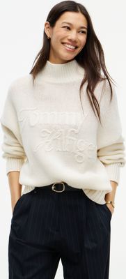 Sweter damski casual na zimę Tommy Hilfiger ze sklepu: Gomez Fashion Store w kategorii: Swetry damskie - zdjęcie 874714-BD9-10338_TH265W000089L35