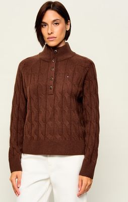 Sweter damski casualowy Tommy Hilfiger ze sklepu: Gomez Fashion Store w kategorii: Swetry damskie - zdjęcie 874714-BD9-10338_TH265W000090O15