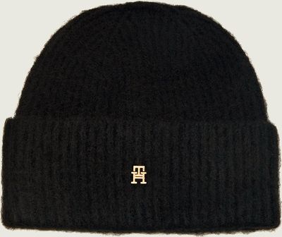 Czapka zimowa damska Tommy Hilfiger ze sklepu: Gomez Fashion Store w kategorii: Czapki zimowe damskie - zdjęcie 874714-BD9-10338_TH265W000158D12