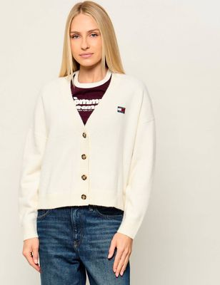 Sweter damski na zimę casual Tommy Jeans ze sklepu: Gomez Fashion Store w kategorii: Swetry damskie - zdjęcie 874714-BD9-10338_TM265W000047A13