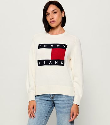Sweter damski Tommy Jeans ze sklepu: Gomez Fashion Store w kategorii: Swetry damskie - zdjęcie 874714-BD9-10338_TM265W000054A13
