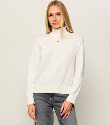Sweter damski casualowy na zimę Tommy Jeans ze sklepu: Gomez Fashion Store w kategorii: Swetry damskie - zdjęcie 874714-BD9-10338_TM265W000066A13
