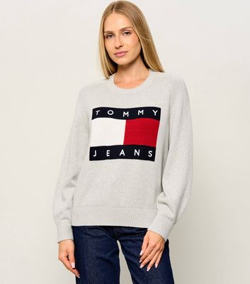 Sweter damski casual Tommy Jeans ze sklepu: Gomez Fashion Store w kategorii: Swetry damskie - zdjęcie 874714-BD9-10338_TM265W000054197