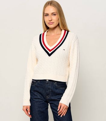 Sweter damski Tommy Jeans ze sklepu: Gomez Fashion Store w kategorii: Swetry damskie - zdjęcie 874714-BD9-10338_TM265W000077A13