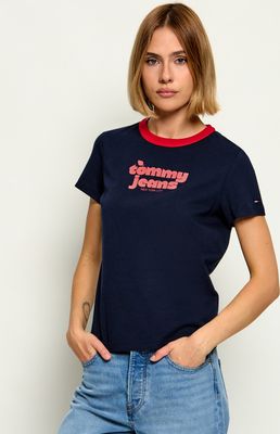 Bluzka damska na wiosnę Tommy Jeans ze sklepu: Gomez Fashion Store w kategorii: Bluzki damskie - zdjęcie 874714-BD9-10338_TM265W000095072