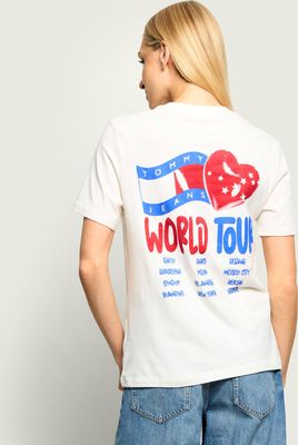 Bluzka damska na wiosnę młodzieżowa Tommy Jeans ze sklepu: Gomez Fashion Store w kategorii: Bluzki damskie - zdjęcie 874714-BD9-10338_TM265W000098A13