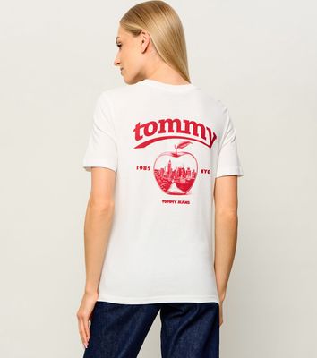 Bluzka damska na wiosnę w stylu młodzieżowym Tommy Jeans ze sklepu: Gomez Fashion Store w kategorii: Bluzki damskie - zdjęcie 874714-BD9-10338_TM265W000098A07
