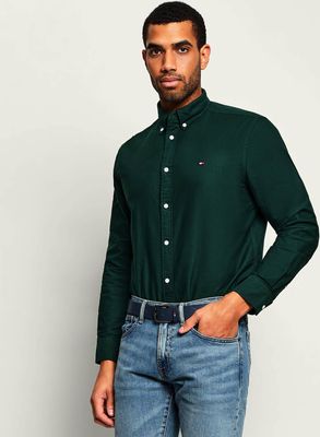 Tommy Hilfiger - Koszula męska na jesień z kołnierzykiem button down ze sklepu: Gomez Fashion Store w kategorii: Koszule męskie - zdjęcie 874714-BD9-10338_TH265M000005J14