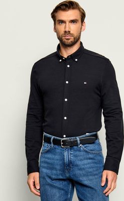 Koszula męska casual z kołnierzykiem button down Tommy Hilfiger ze sklepu: Gomez Fashion Store w kategorii: Koszule męskie - zdjęcie 874714-BD9-10338_TH265M000006D12