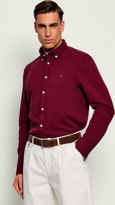 Koszula męska z kołnierzykiem button down Tommy Hilfiger ze sklepu: Gomez Fashion Store w kategorii: Koszule męskie - zdjęcie 874714-BD9-10338_TH265M000006F33