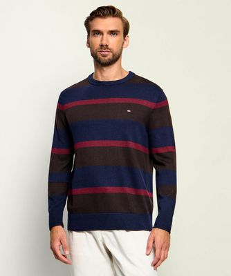 Tommy Hilfiger - Sweter męski młodzieżowy na zimę ze sklepu: Gomez Fashion Store w kategorii: Swetry męskie - zdjęcie 874714-BD9-10338_TH265M000010L43
