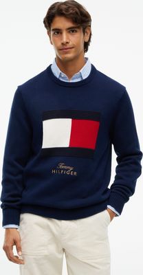 Tommy Hilfiger - Sweter męski na zimę ze sklepu: Gomez Fashion Store w kategorii: Swetry męskie - zdjęcie 874714-BD9-10338_TH265M000020F32