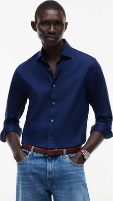 Koszula męska z kołnierzykiem button down Tommy Hilfiger ze sklepu: Gomez Fashion Store w kategorii: Koszule męskie - zdjęcie 874714-BD9-10338_TH265M000031F32