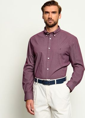 Koszula męska casual z klasycznym kołnierzykiem Tommy Hilfiger ze sklepu: Gomez Fashion Store w kategorii: Koszule męskie - zdjęcie 874714-BD9-10338_TH265M000083D04