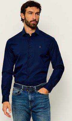 granatowy Koszula męska casual Tommy Hilfiger ze sklepu: Gomez Fashion Store w kategorii: Koszule męskie